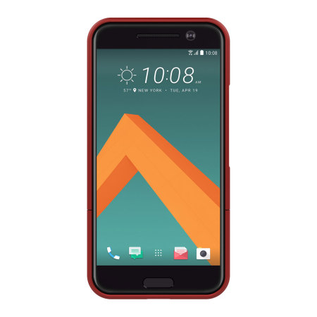 Seidio SURFACE HTC 10 Hülle mit Metall Standfuß in Rot / Schwarz