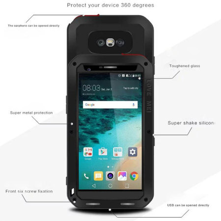 Love Mei Powerful LG G5 Puhelimelle – Musta