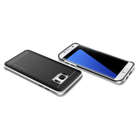 Spigen Neo Hybrid Samsung Galaxy S7 Edge Hülle Case inSatin Silber