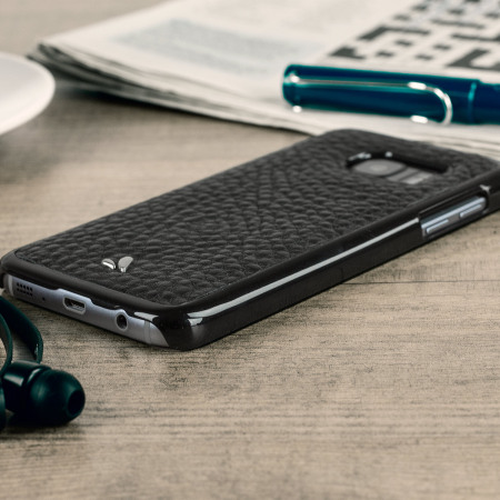 Vaja Wrap Samsung Galaxy S7 Premium Leather Case - Black