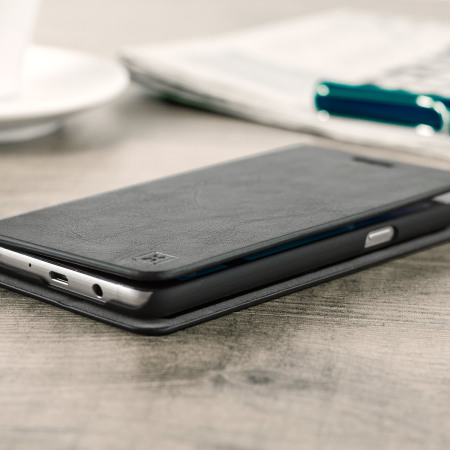 Olixar Lederlook Samsung Galaxy J5 2016 Wallet Case - Zwart