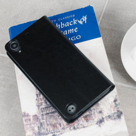 Olixar Leather-Style HTC Desire 530 / 630 Plånboksfodral - Svart