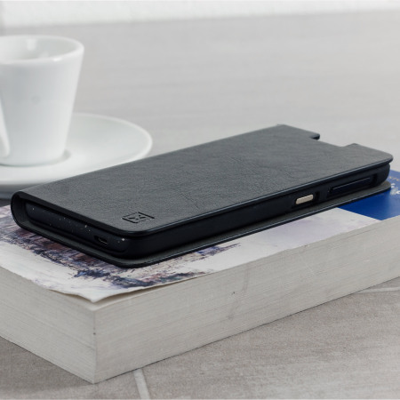 Olixar Leather-Style HTC Desire 530 / 630 Plånboksfodral - Svart
