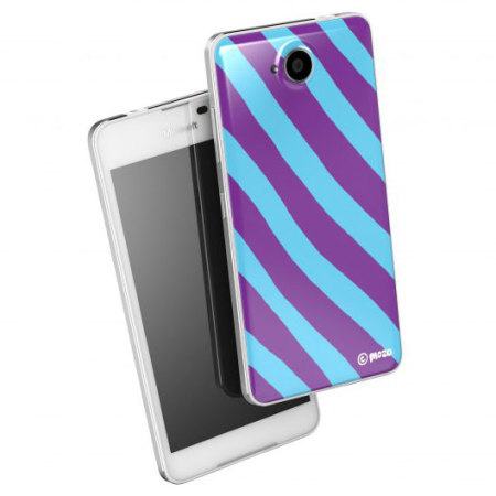 Mozo Microsoft Lumia 650 Back Candy Cover Case - Candy Stripes