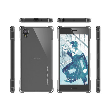Ghostek Covert Sony Xperia X Bumper Case - Clear / Glossy Black