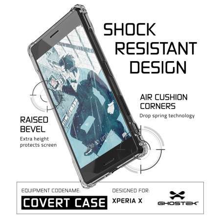 Ghostek Covert Sony Xperia X Bumper Deksel - Gjennomsiktig