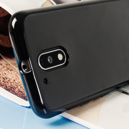 Olixar FlexiShield Moto G4 Plus Gel Case - Solid Black