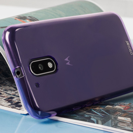 Olixar FlexiShield Moto G4 Plus Gel Case - Purple