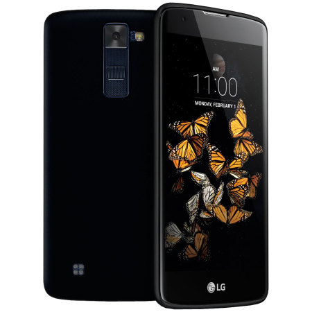 Olixar FlexiShield LG K8 Gel Case - Solid Black