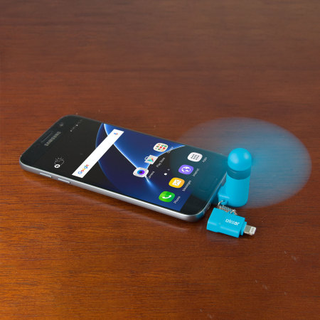 Olixar Pocketbreeze Mini Smartphone Selfie Fan - Blue
