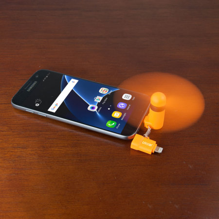 Olixar Pocketbreeze Mini Selfie Fan Ventilator in Orange