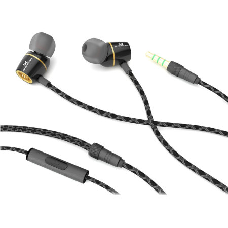 Ghostek Turbine Series HD Sound Hands-Free Earphones - Black / Gold