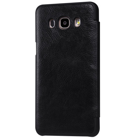 Nillkin Qin Real Leather Samsung Galaxy J7 2016 Window Case - Black