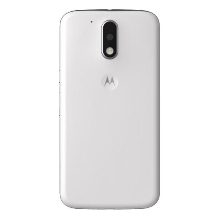 Official Moto G4 Plus Shell Replacement Back Cover - Chalk White