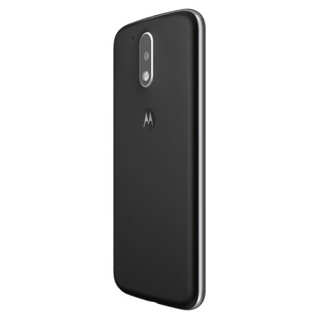 Nadruk Pijlpunt Boekhouder Official Moto G4 Plus Shell Replacement Back Cover - Pitch Black