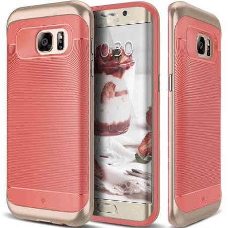 Coque Samsung Galaxy S7 Edge Caseology Wavelength Series – Rose corail