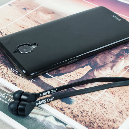 Olixar FlexiShield OnePlus 3T / 3 Gel Case - Midnight Black