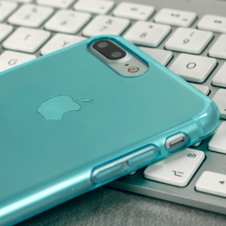 Coque iPhone 8 Plus / 7 Plus Olixar FlexiShield en gel – Bleue