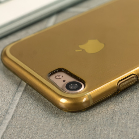 Coque iPhone 8 Olixar FlexiShield en gel – Or