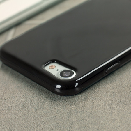 Coque iPhone 8 Olixar FlexiShield en gel – Noire