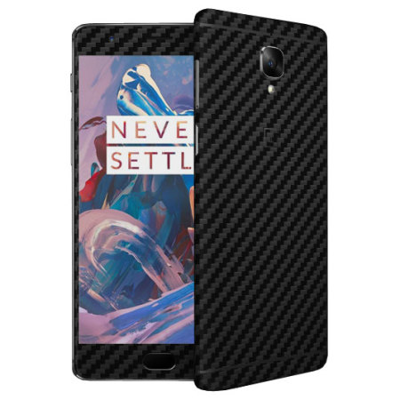 dbrand Cover OnePlus 3T / 3 Front and Back Carbon Fibre Skin Schwarz