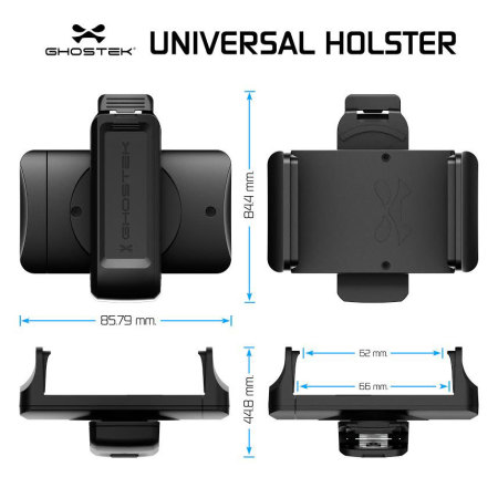 Ghostek Universal Smartphone Belt Clip Holster - Black