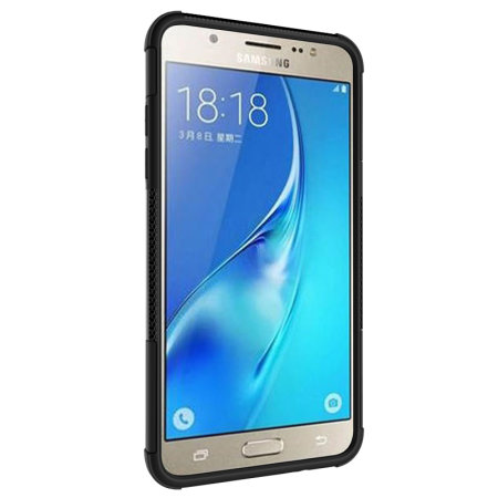 ArmourDillo Samsung Galaxy J5 2016 Protective Suojakotelo - Musta