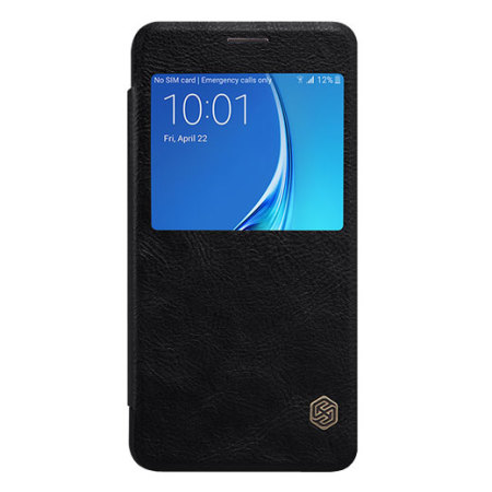 Real Leather Samsung Galaxy J5 2016 Window Case - Black Reviews
