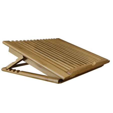 Macally EcoFanPro2 Universal Bamboo Laptop Cooling Stand