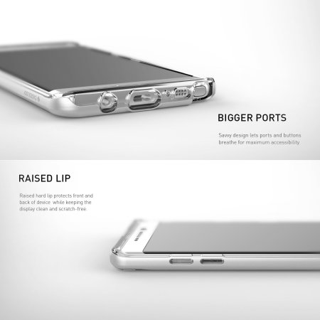 Caseology Skyfall Series Samsung Galaxy Note 7 Skal - Silver / Klar