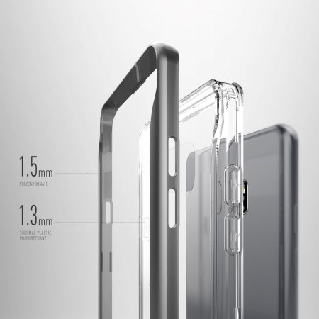 Caseology Skyfall Series Samsung Galaxy Note 7 Hülle Schwarz / Klar