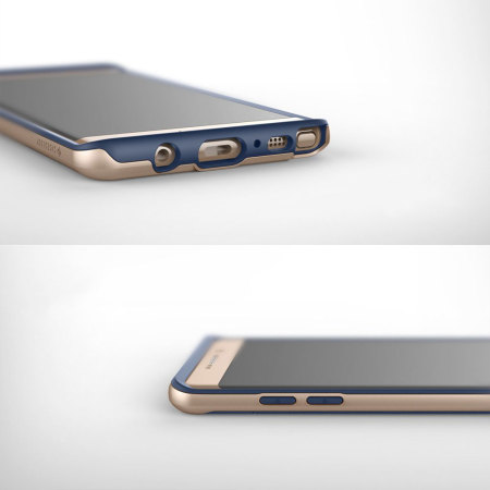 Coque Samsung Galaxy Note 7 Caseology Envoy effet cuir – Bleue marine 