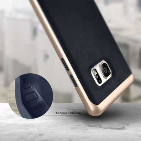  Caseology Envoy Series Samsung Galaxy Note 7 Skal - Marinblå Läder