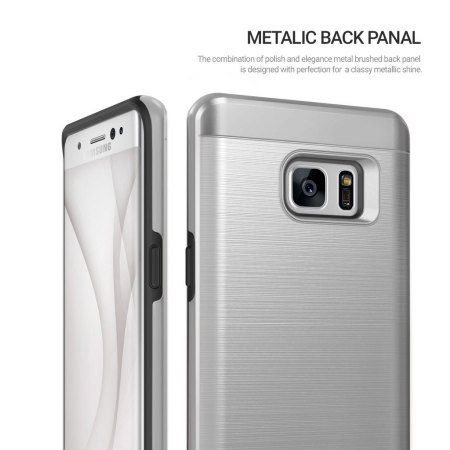 Coque Samsung Galaxy Note 7 Obliq Slim Meta – Argent Titanium