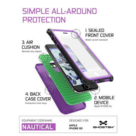 Ghostek Nautical Series iPhone 6S / 6 Waterproof Case - Purple