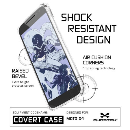 Ghostek Covert Moto G4 Bumper Deksel - Gjennomsiktig