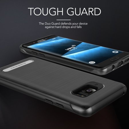 Coque Samsung Galaxy Note 7 VRS Design Duo Guard – Argent Sombre