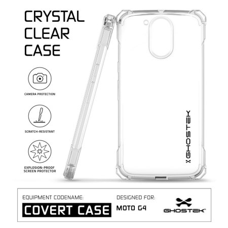 Ghostek Covert Moto G4 Plus Bumper Case - Clear