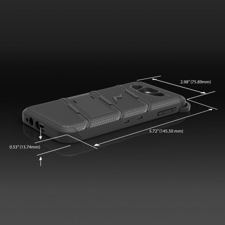 Zizo Bolt Series Samsung Galaxy J1 2016 Tough Case & Belt Clip - Zwart