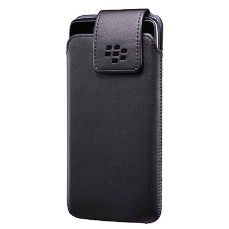 Official Blackberry DTEK50 Leather Swivel Holster Case - Black