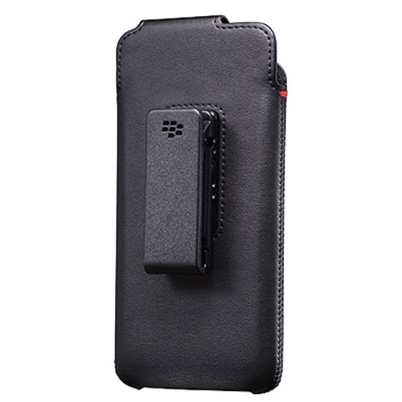 Official Blackberry DTEK50 Leather Swivel Holster Case - Black