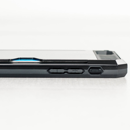 Funda iPhone 7 Zizo Metallic Hybrid Ranura para Tarjeta - Negra