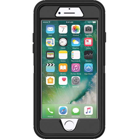 otterbox defender series iphone 8 / 7 plus case - black