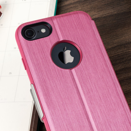 Housse iPhone 8 / 7 Moshi SenseCover Intelligente – Rose pink