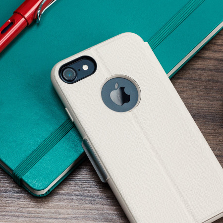 Moshi SenseCover iPhone 8 / 7 Smart Case in Stein Weiß