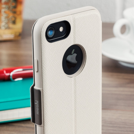 Moshi SenseCover iPhone 8 / 7 Smart Case in Stein Weiß