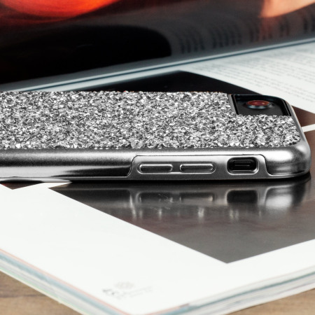 Prodigee Fancee iPhone 7 Glitter Case - Silver / Black