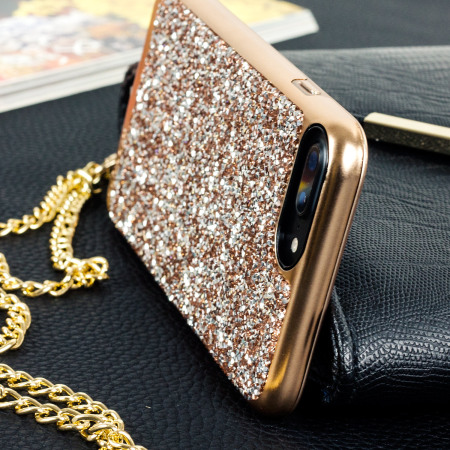 Prodigee Fancee Glitter Case iPhone 7 Plus Hülle in Rose Gold