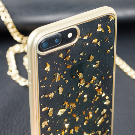 Prodigee Scene Treasure iPhone 7 Plus Hülle in Gold Sparkle