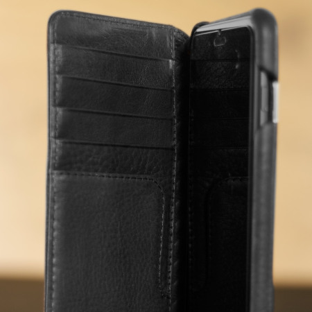 Vaja Wallet Agenda iPhone 7 Plus Premium Leren Case - Zwart